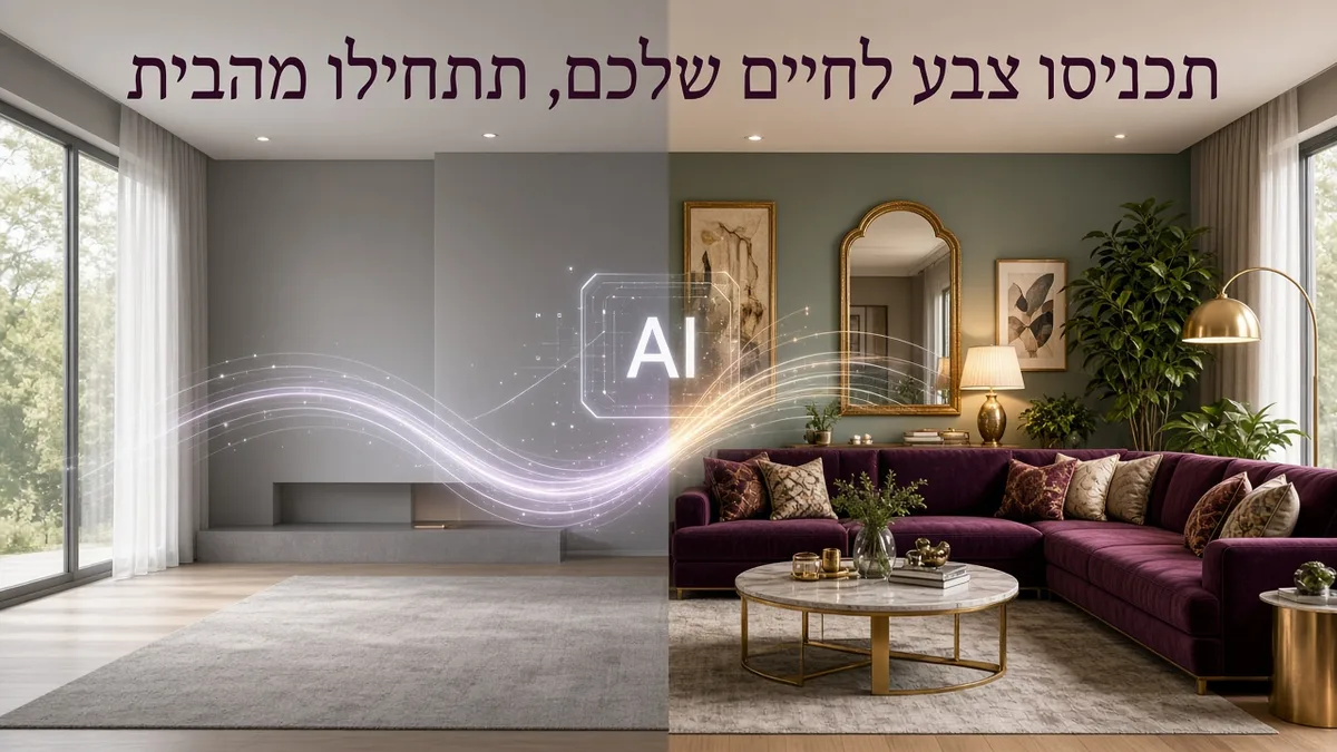 תכניסו צבע לחיים שלכם, תתחילו מהבית